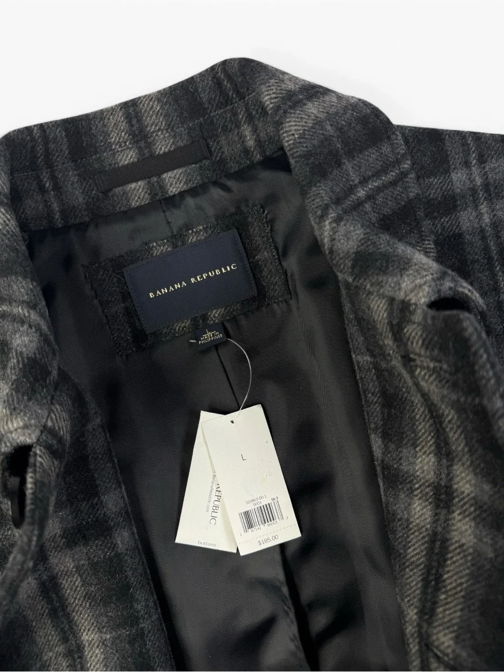 Banana Republic Heritage Wool Plaid Jacket NWT Men’s Large